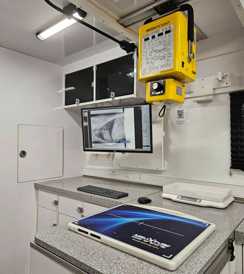 Onboard digital X-ray suite